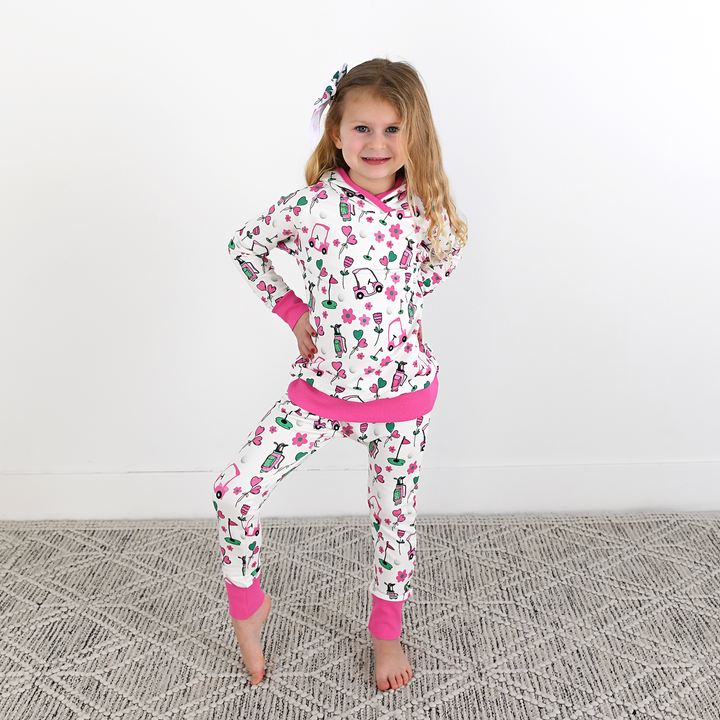 Lexi Pink Golf CLIP BOW - Gigi and Max