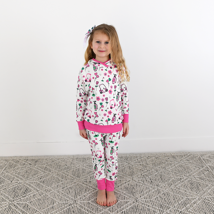 Lexi Pink Golf CLIP BOW - Gigi and Max