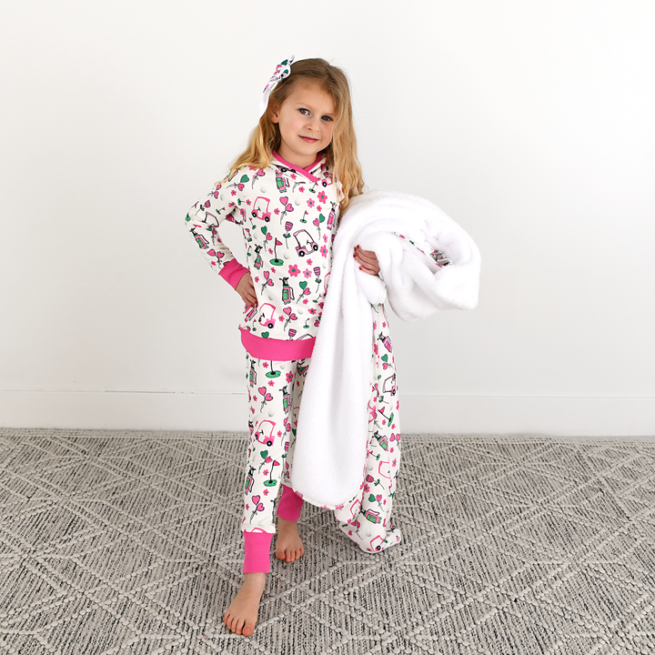 Lexi Pink Golf CLIP BOW - Gigi and Max