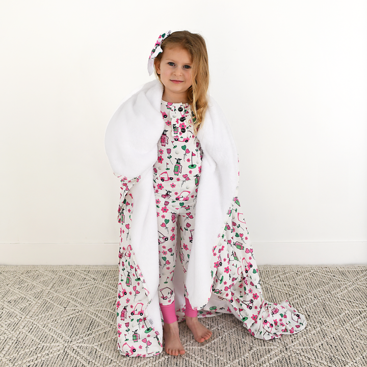 Lexi Pink Golf CLIP BOW - Gigi and Max