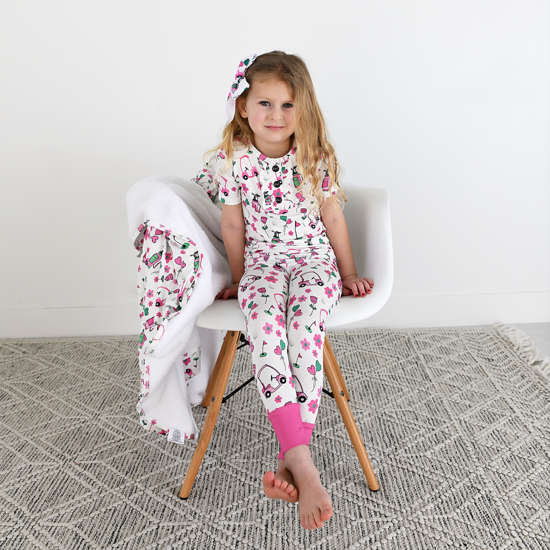 Lexi Pink Golf CLIP BOW - Gigi and Max