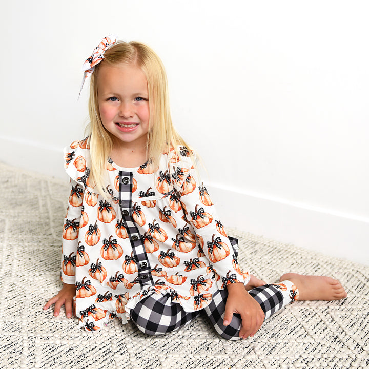 Lilith Pumpkins CLIP BOW - Gigi and Max