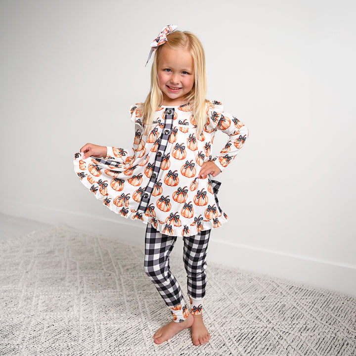 Lilith Pumpkins CLIP BOW - Gigi and Max