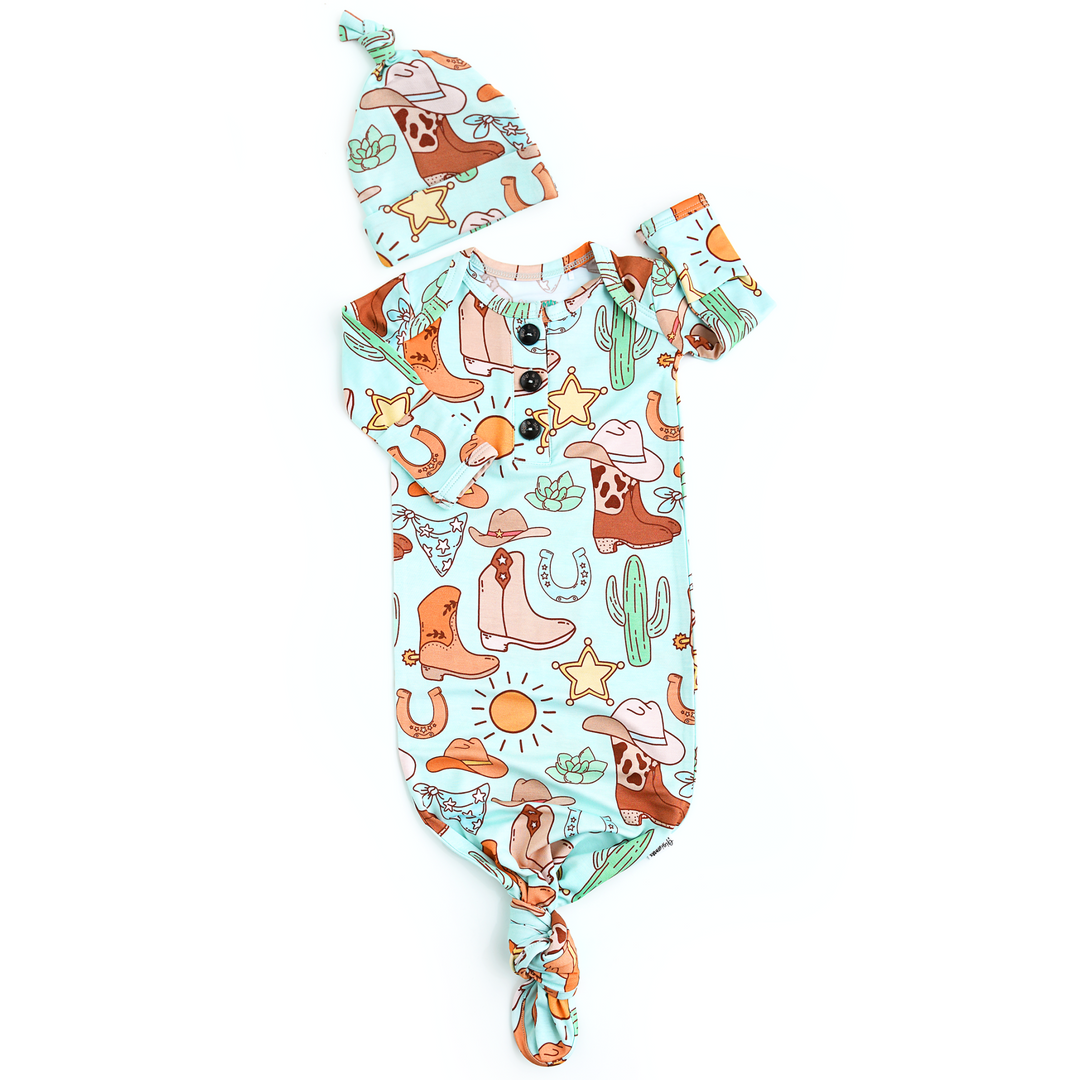Luke Blue Western GOWN - Gigi and Max