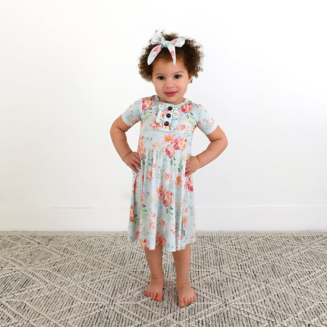 Mae Floral CLIP BOW - Gigi and Max