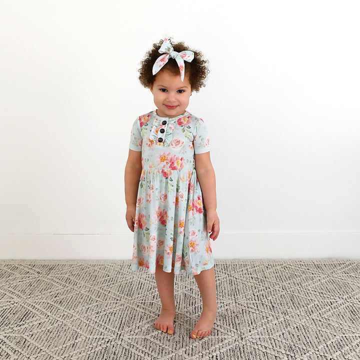 Mae Floral CLIP BOW - Gigi and Max