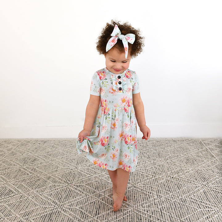 Mae Floral CLIP BOW - Gigi and Max