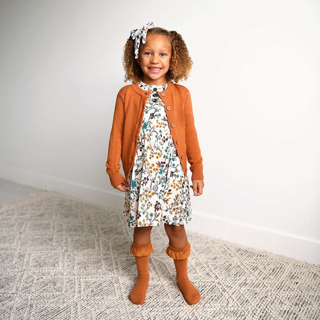 Hazelnut RUFFLE SOCKS - Gigi and Max