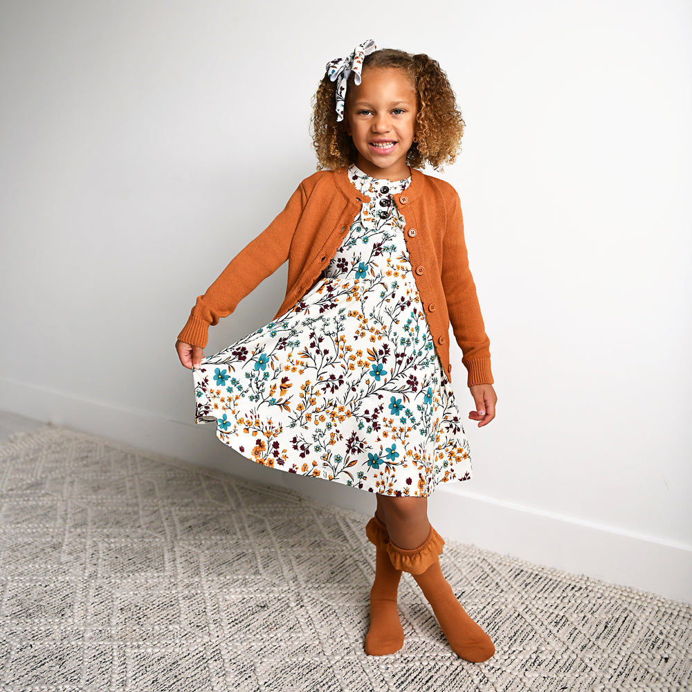 Hazelnut RUFFLE SOCKS - Gigi and Max