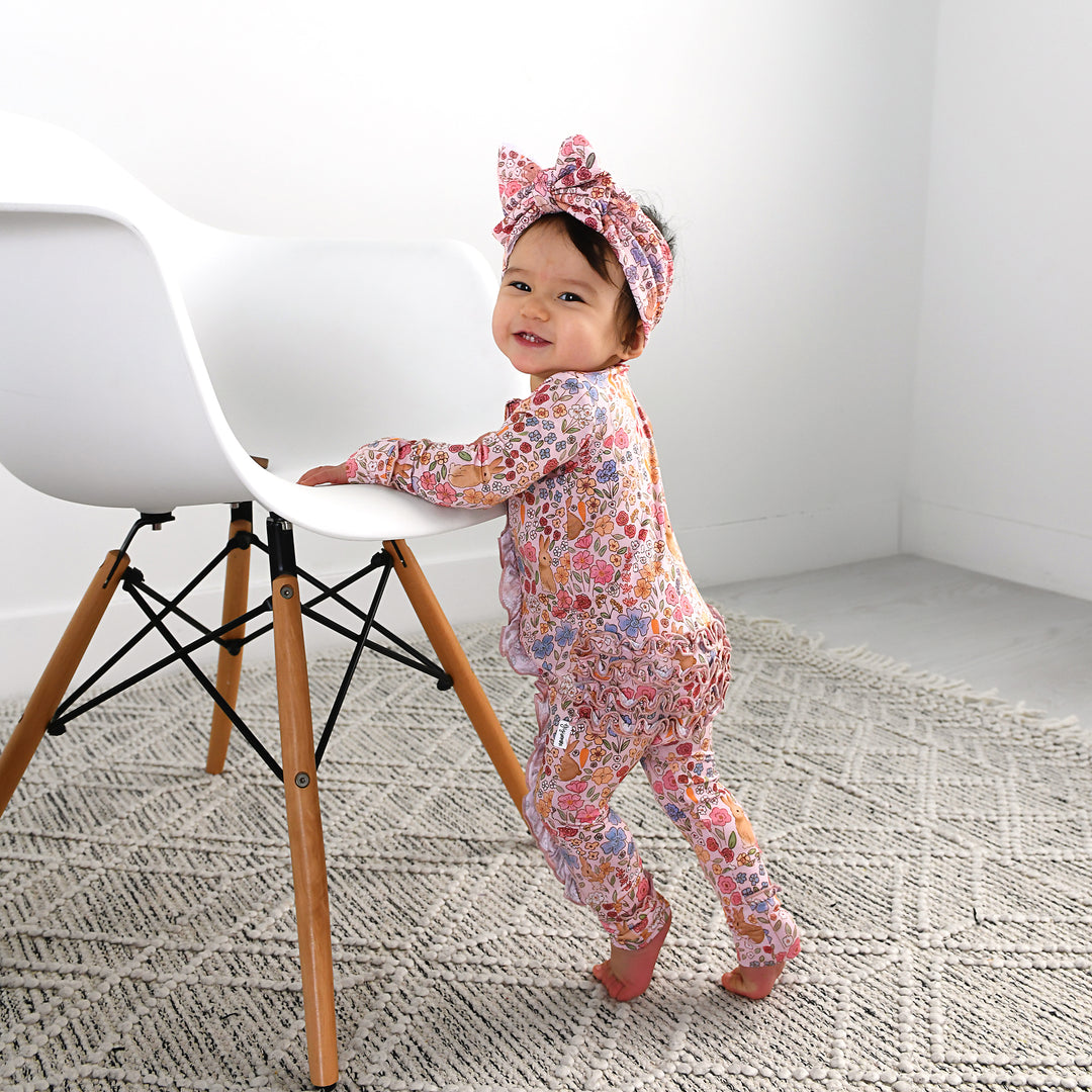 Meadow Floral Bunny HEADWRAP - Gigi and Max