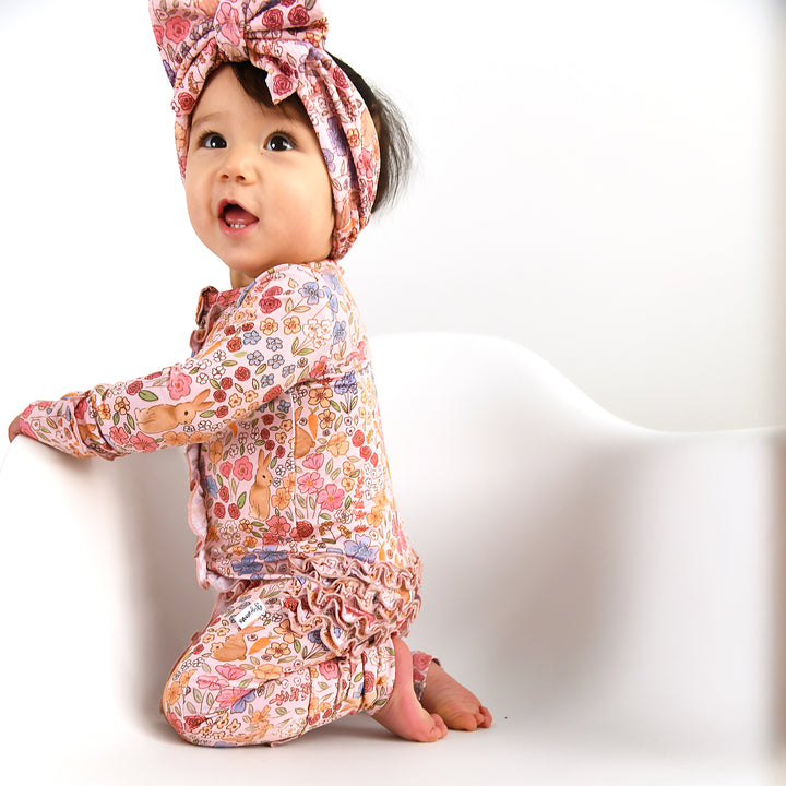 Meadow Floral Bunny HEADWRAP - Gigi and Max
