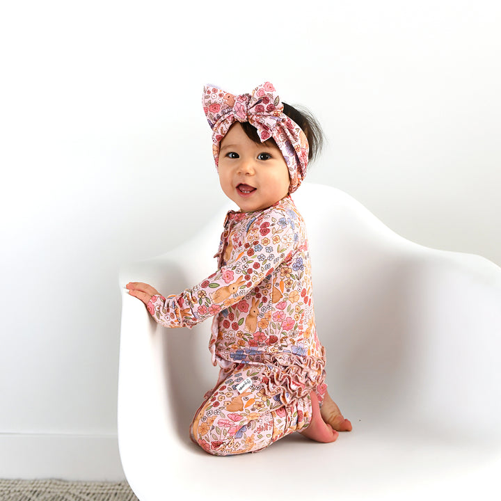 Meadow Floral Bunny HEADWRAP - Gigi and Max