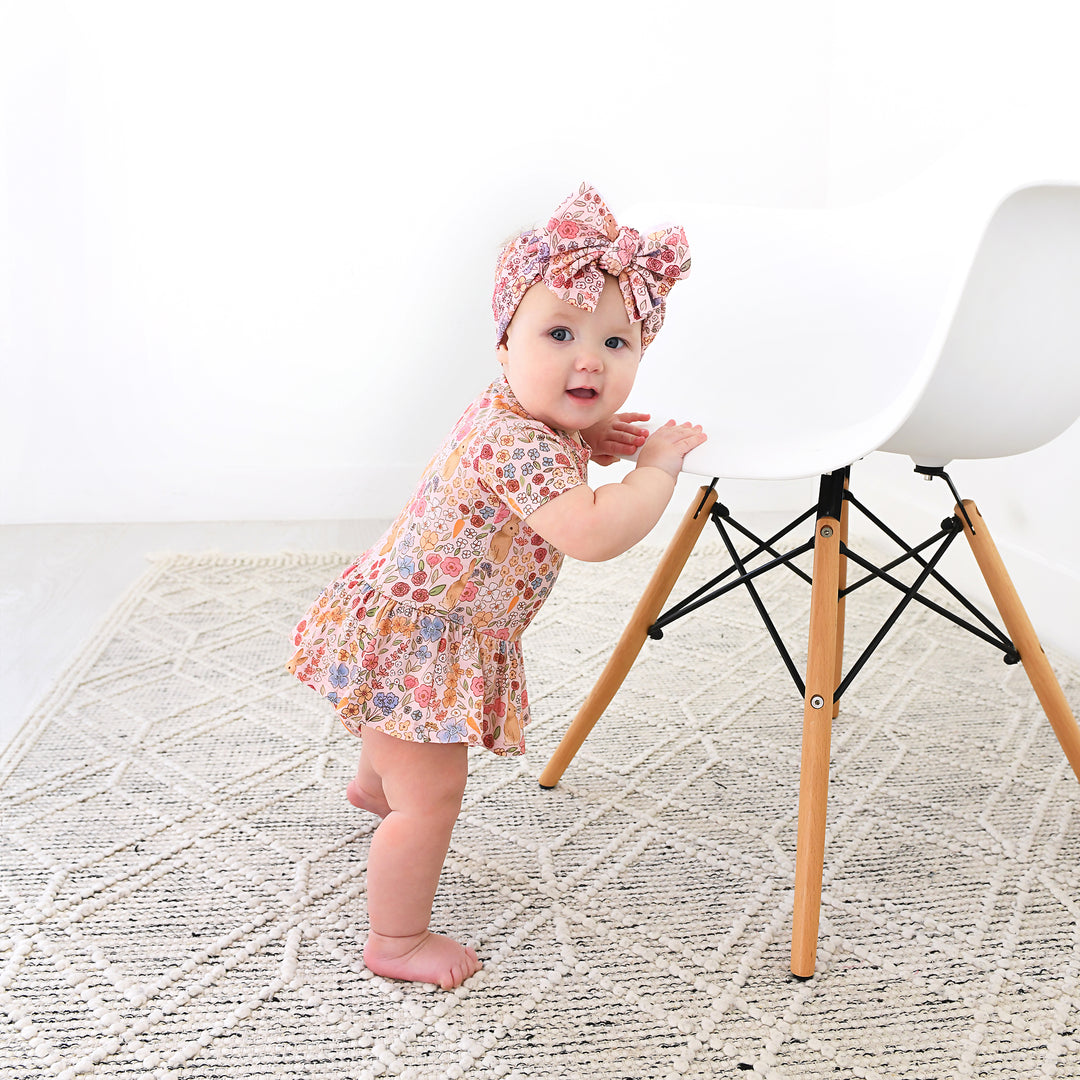 Meadow Floral Bunny HEADWRAP - Gigi and Max