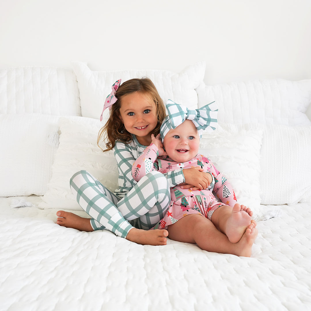 Joy Green Plaid RUFFLE TWO PIECE - Gigi and Max