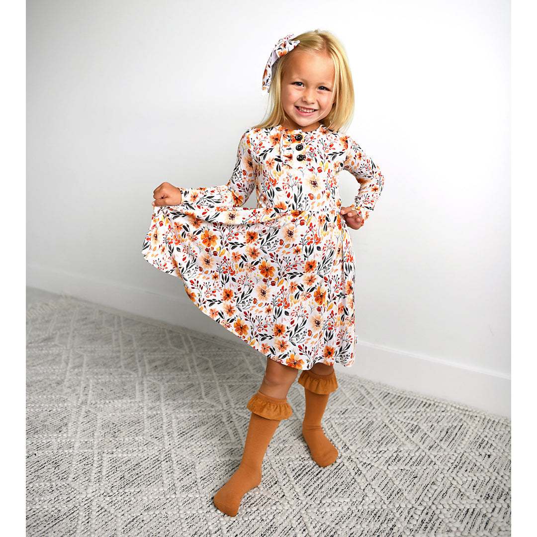 Hazelnut RUFFLE SOCKS - Gigi and Max