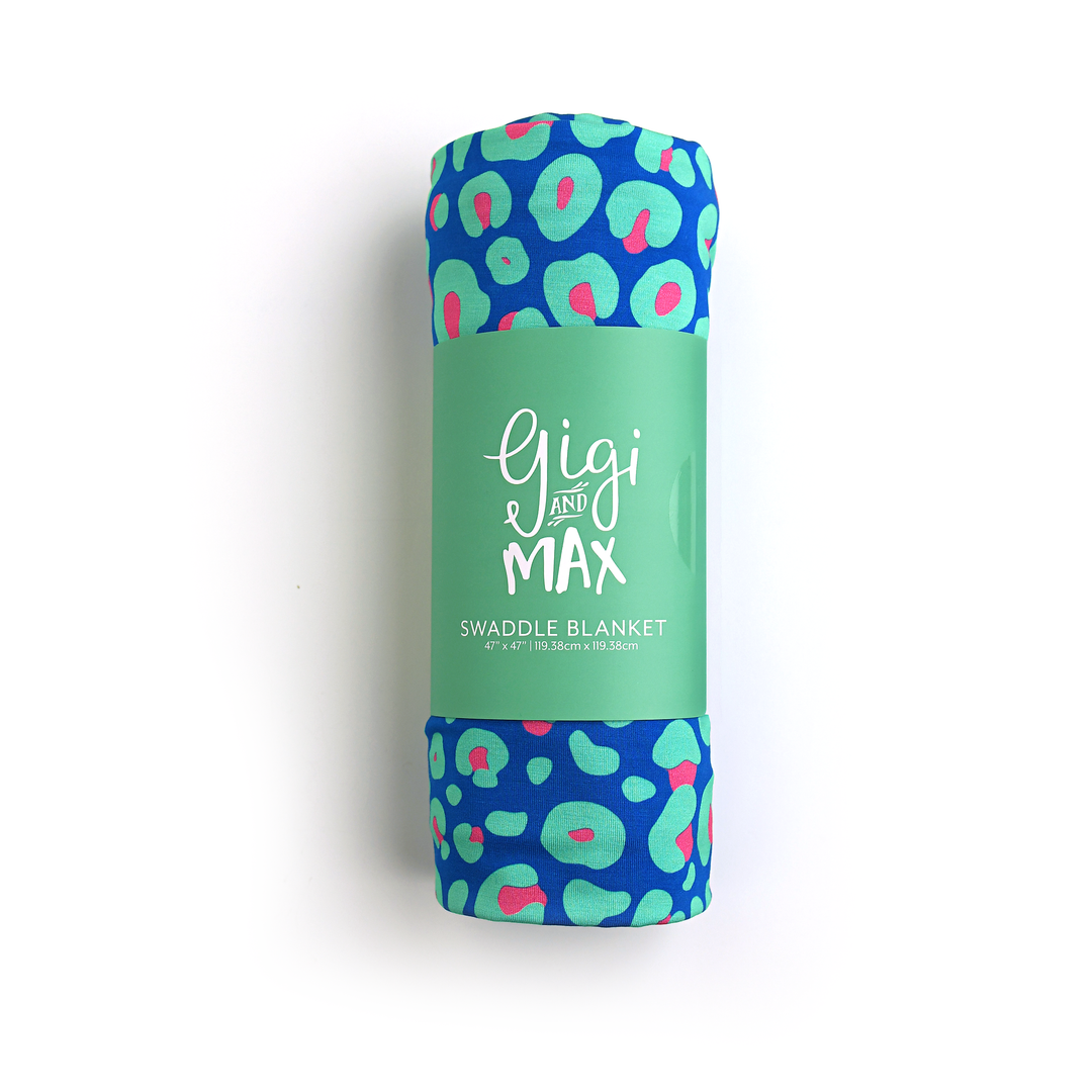 Miley Leopard SWADDLE - Gigi and Max