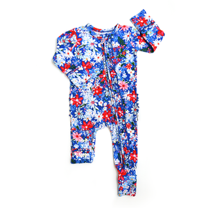 Presley Floral RUFFLE ZIP - Gigi and Max