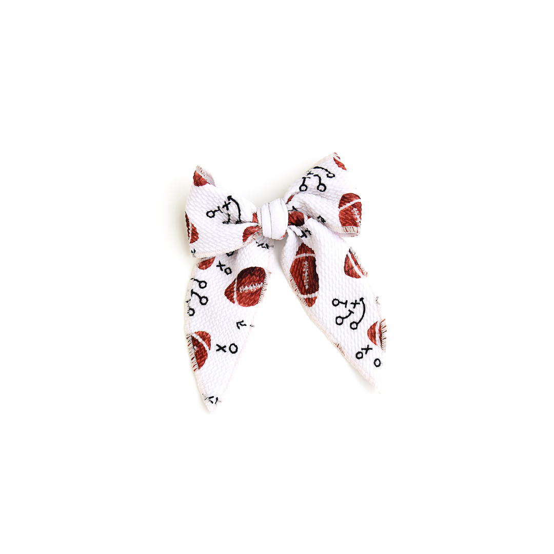 Brady Football CLIP BOW - Gigi and Max