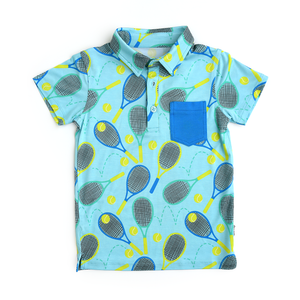 Roger Blue Tennis POLO SHIRT - Gigi and Max