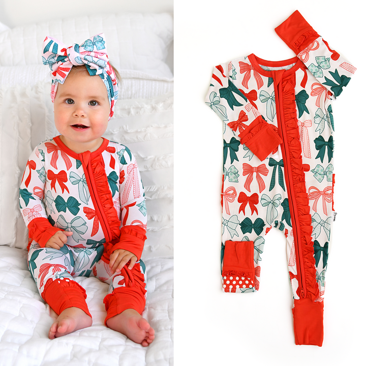 Belle Bows RUFFLE ZIP