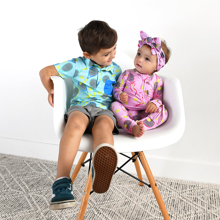 Serena Pink Tennis HEADWRAP - Gigi and Max