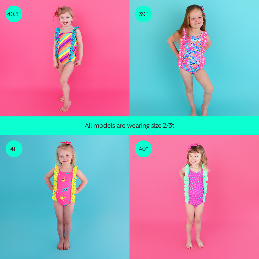 Brittany Smiley Face TANK ONE PIECE SWIMSUIT - Gigi and Max
