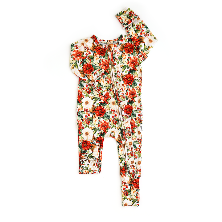 Winter Berry V RUFFLE ZIP - Gigi and Max