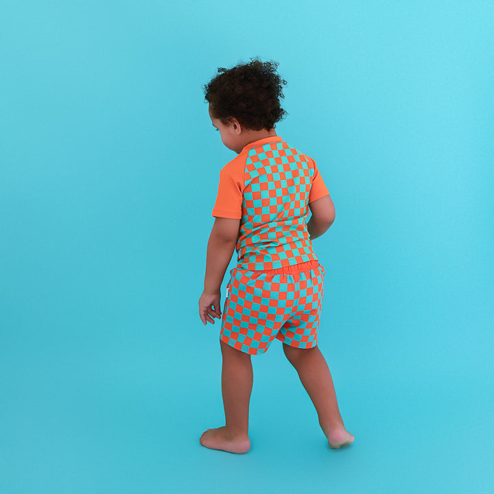 Spencer Checks SWIM SHIRT