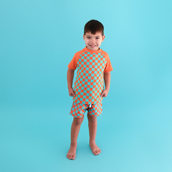 Spencer Checks SWIM SHIRT - Gigi and Max