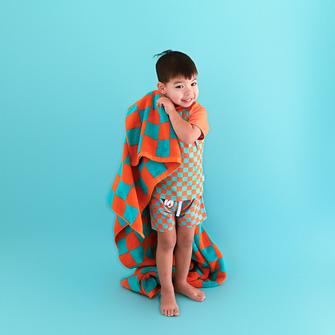 Spencer Checks SWIM SHIRT - Gigi and Max