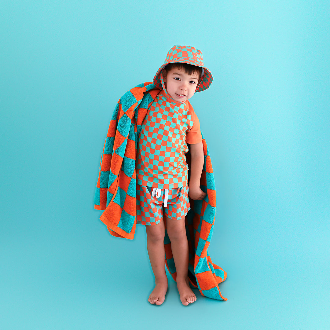 Spencer Checks SWIM SHIRT - Gigi and Max