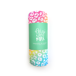 Summer Leopard SWADDLE - Gigi and Max