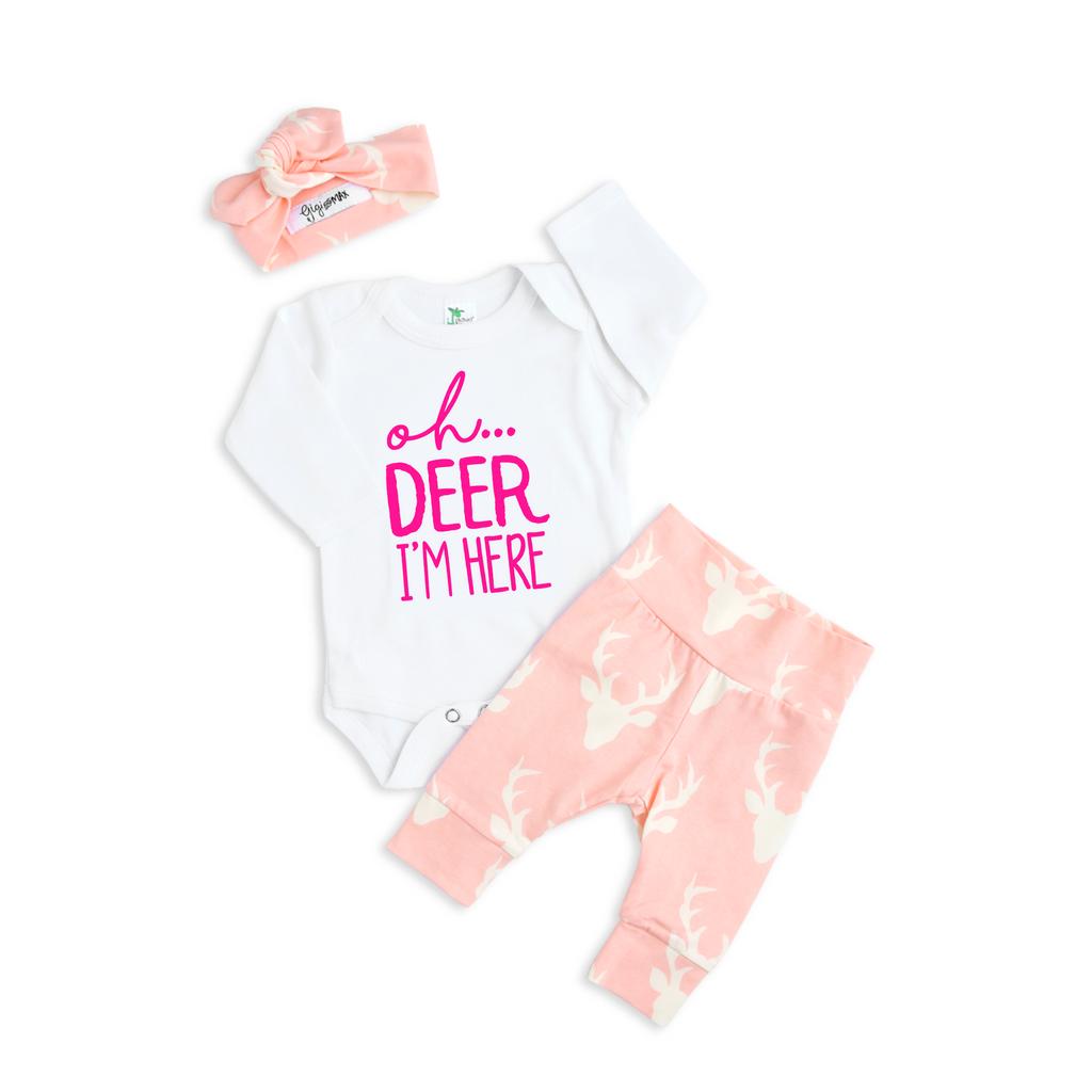 Newborn baby girl deer outfit online