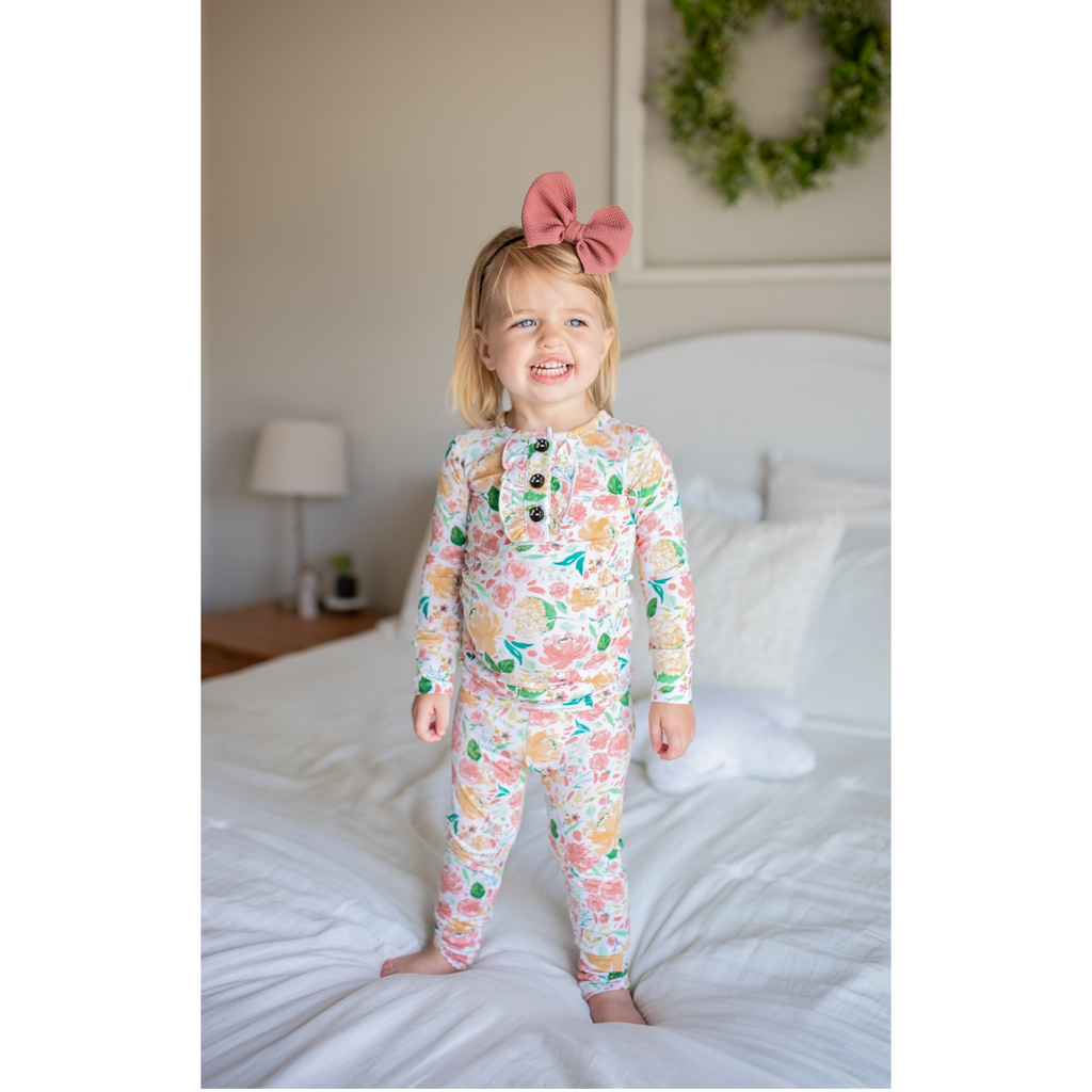 Cora Floral Ruffle TWO PIECE - Gigi and Max