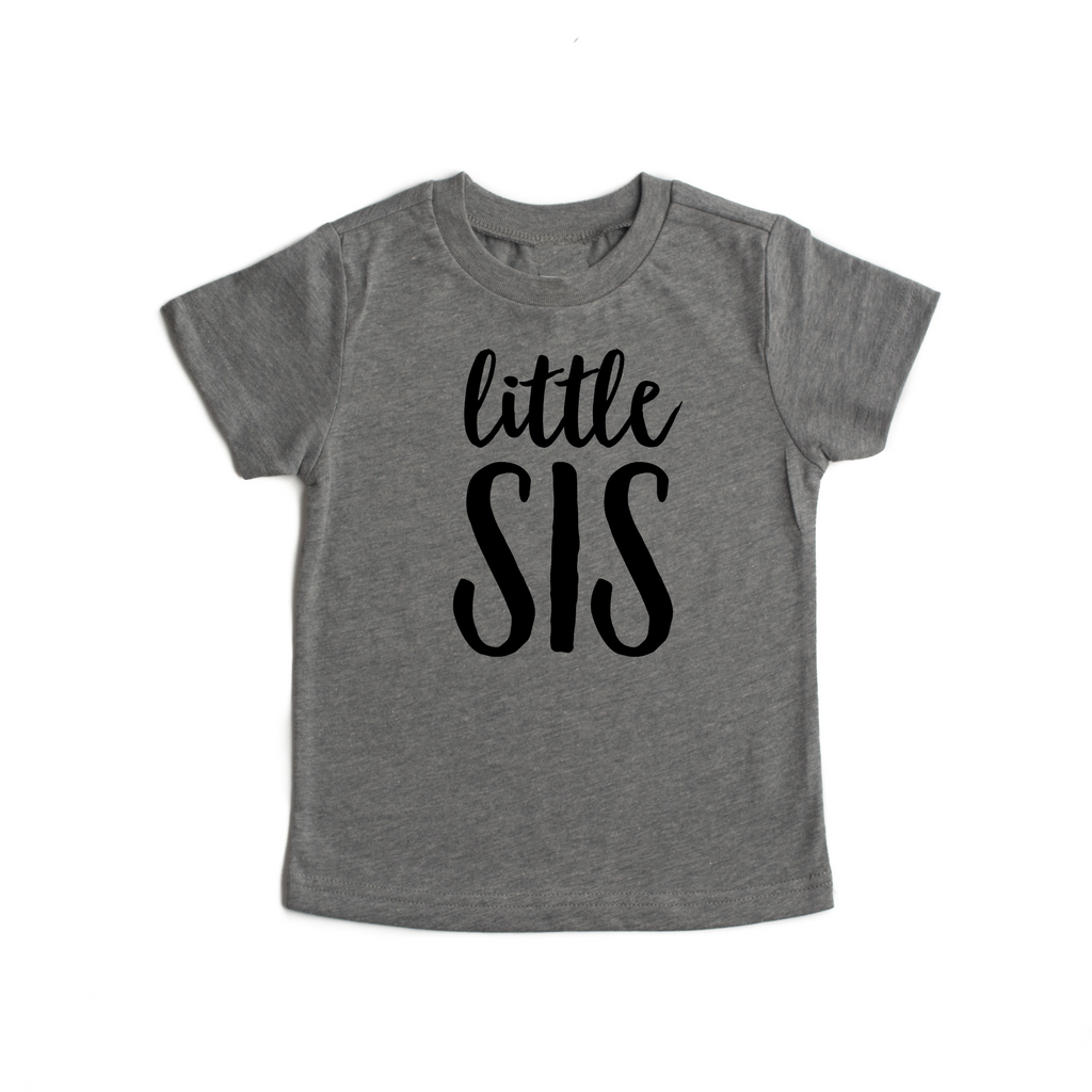 Little SIS Gray Triblend Tee - Gigi and Max