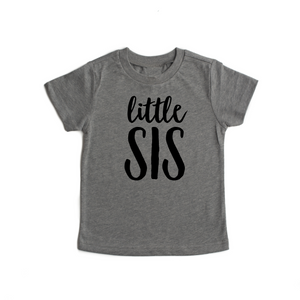 Little SIS Gray Triblend Tee - Gigi and Max