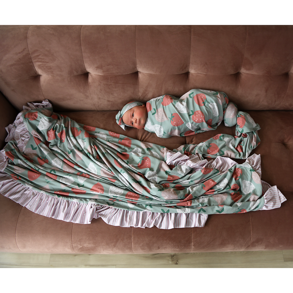 Monroe Double Layer Ruffle Blanket - Gigi and Max