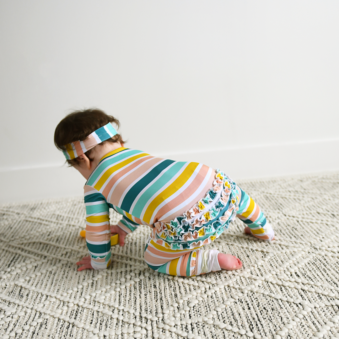 Wren Stripe Topknot Headband - Gigi and Max