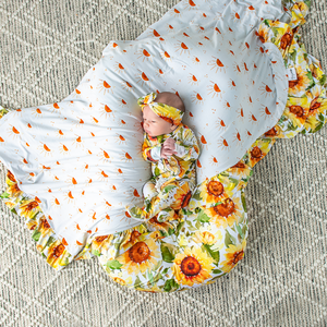 Sloan & August Double Layer Ruffle Blanket - Gigi and Max