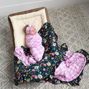 Alice Gingham SWADDLE - Gigi and Max