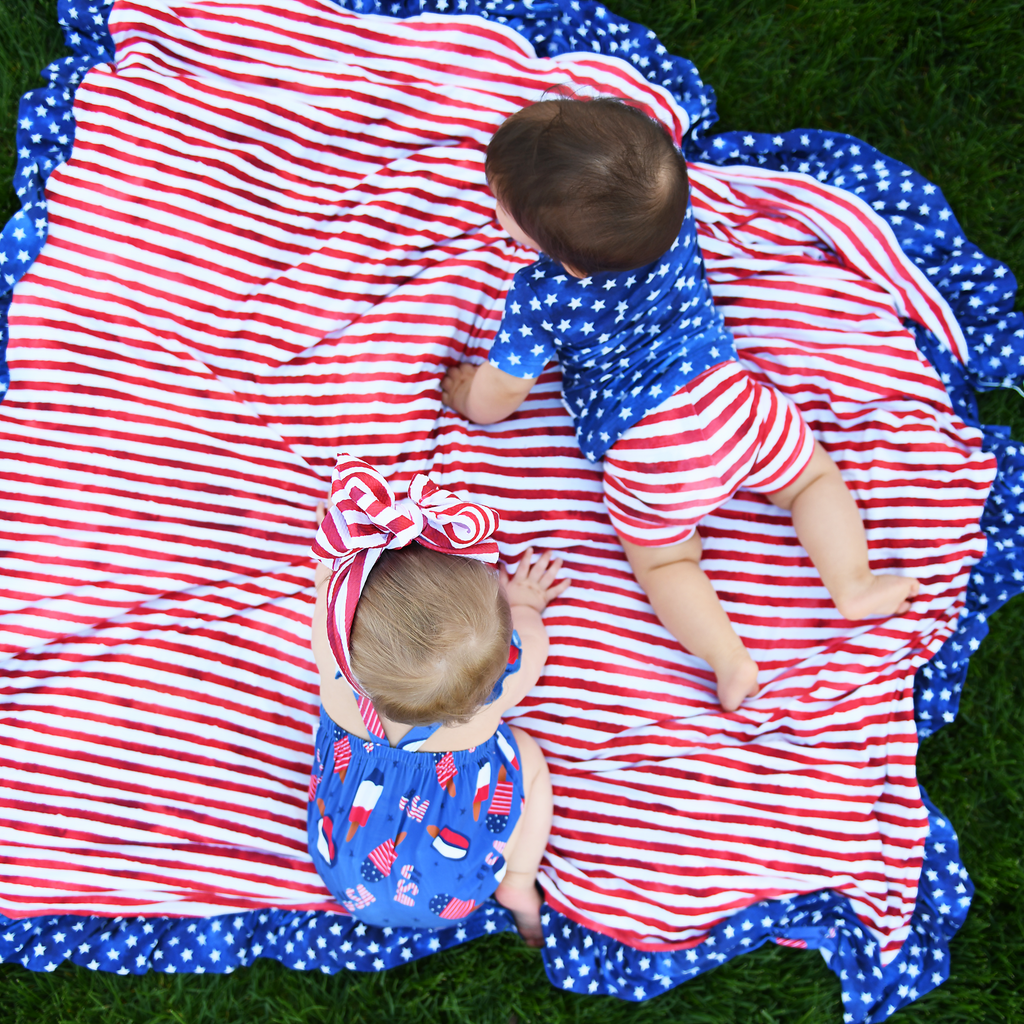 Tie Dye Stars & Stripes TWO PIECE - Gigi and Max