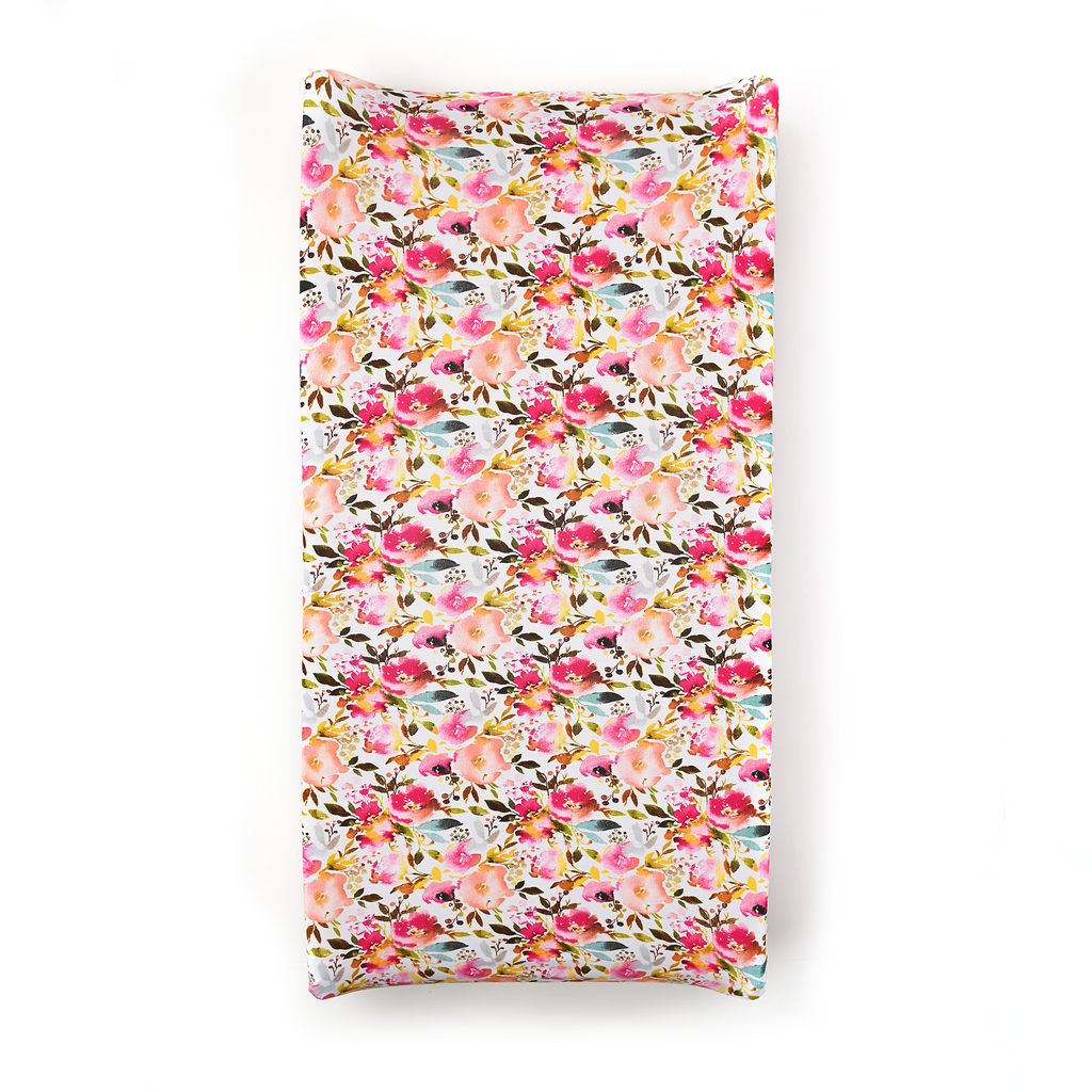 Eloise Floral Changing Pad Cover - Gigi and Max