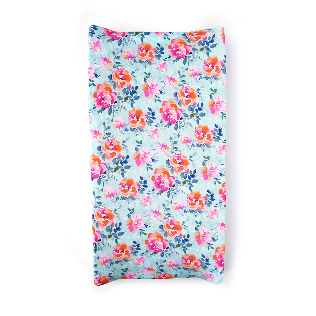 Molly Floral Changing Pad Cover - Gigi and Max