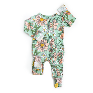 Kendra Floral RUFFLE ZIP - Gigi and Max