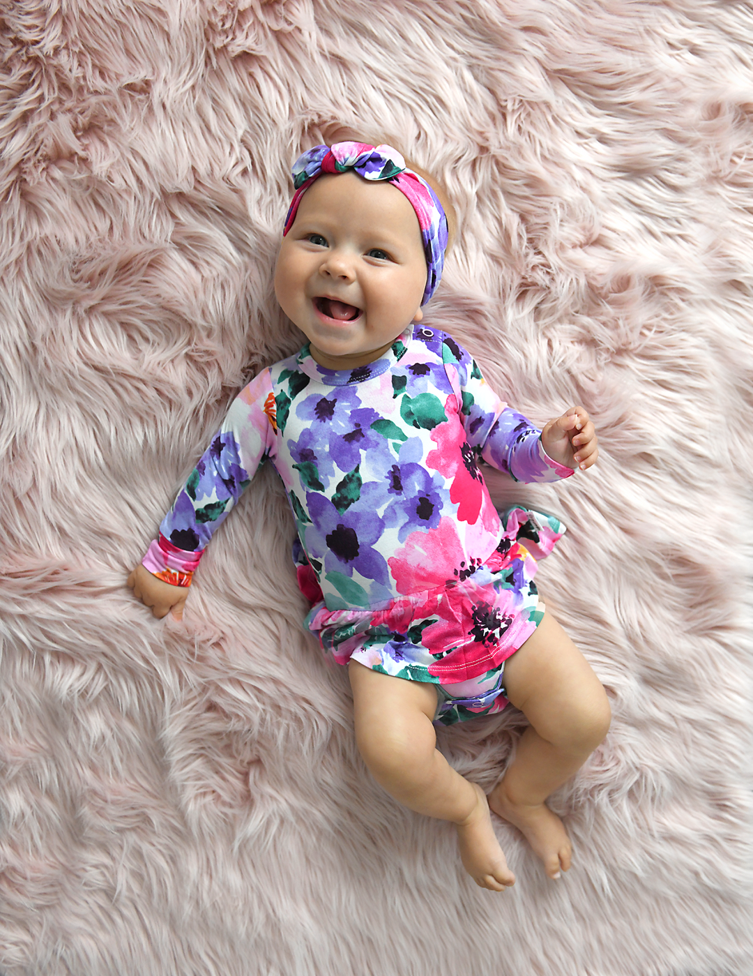 Emilia Floral Topknot Headband - Gigi and Max