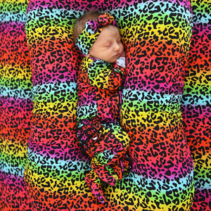 Lisa Leopard CHANGING PAD COVER - Gigi and Max