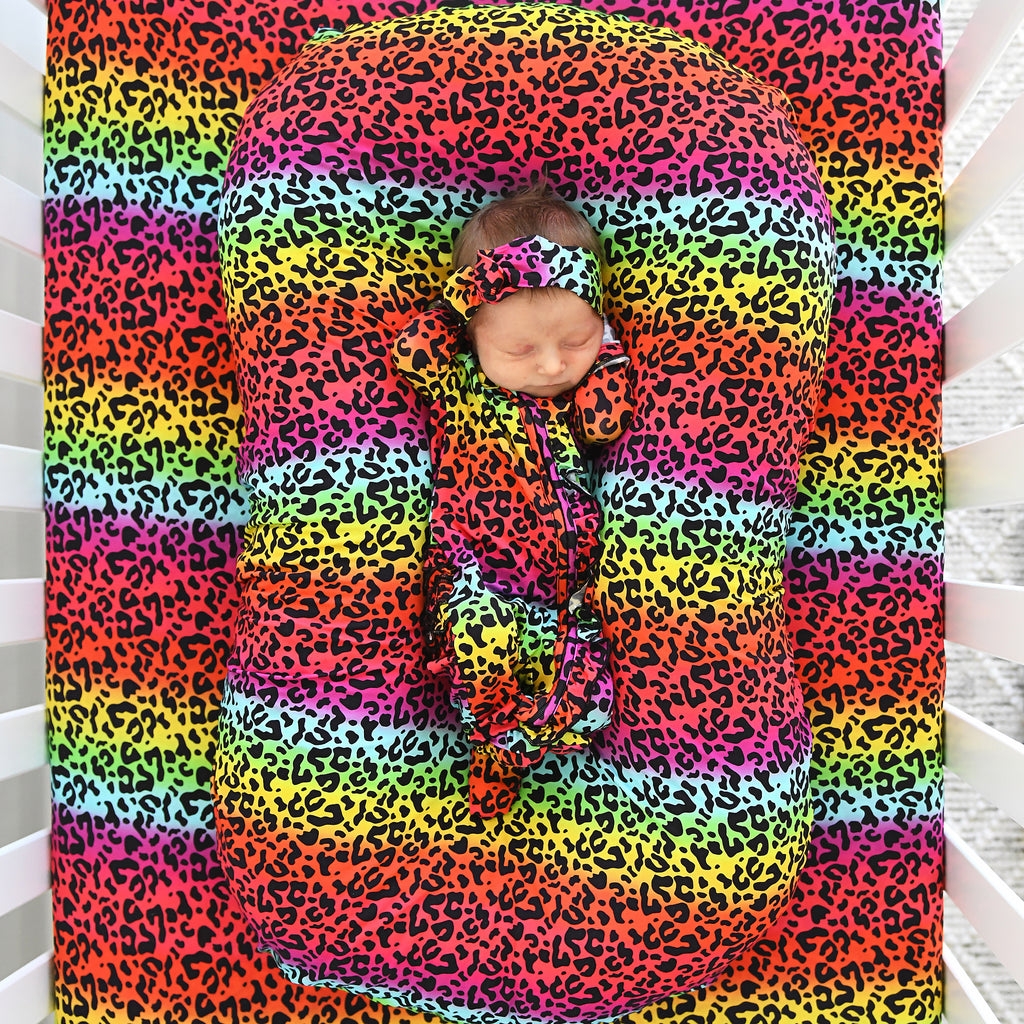 Lisa Leopard CRIB SHEET Gigi and Max