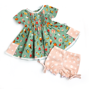 Clementine Ruffle Bloomers Peplum Set - Gigi and Max