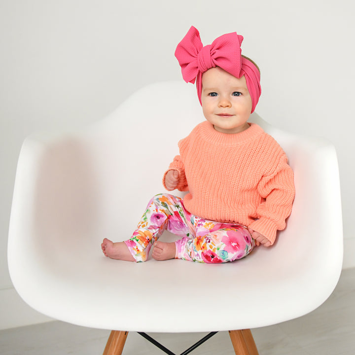 Bright Pink HEADWRAP - Gigi and Max