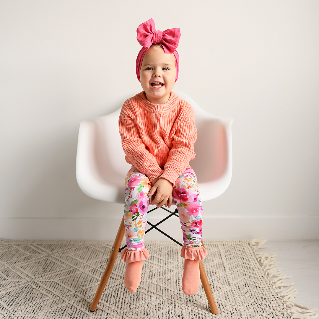 Bright Pink HEADWRAP - Gigi and Max